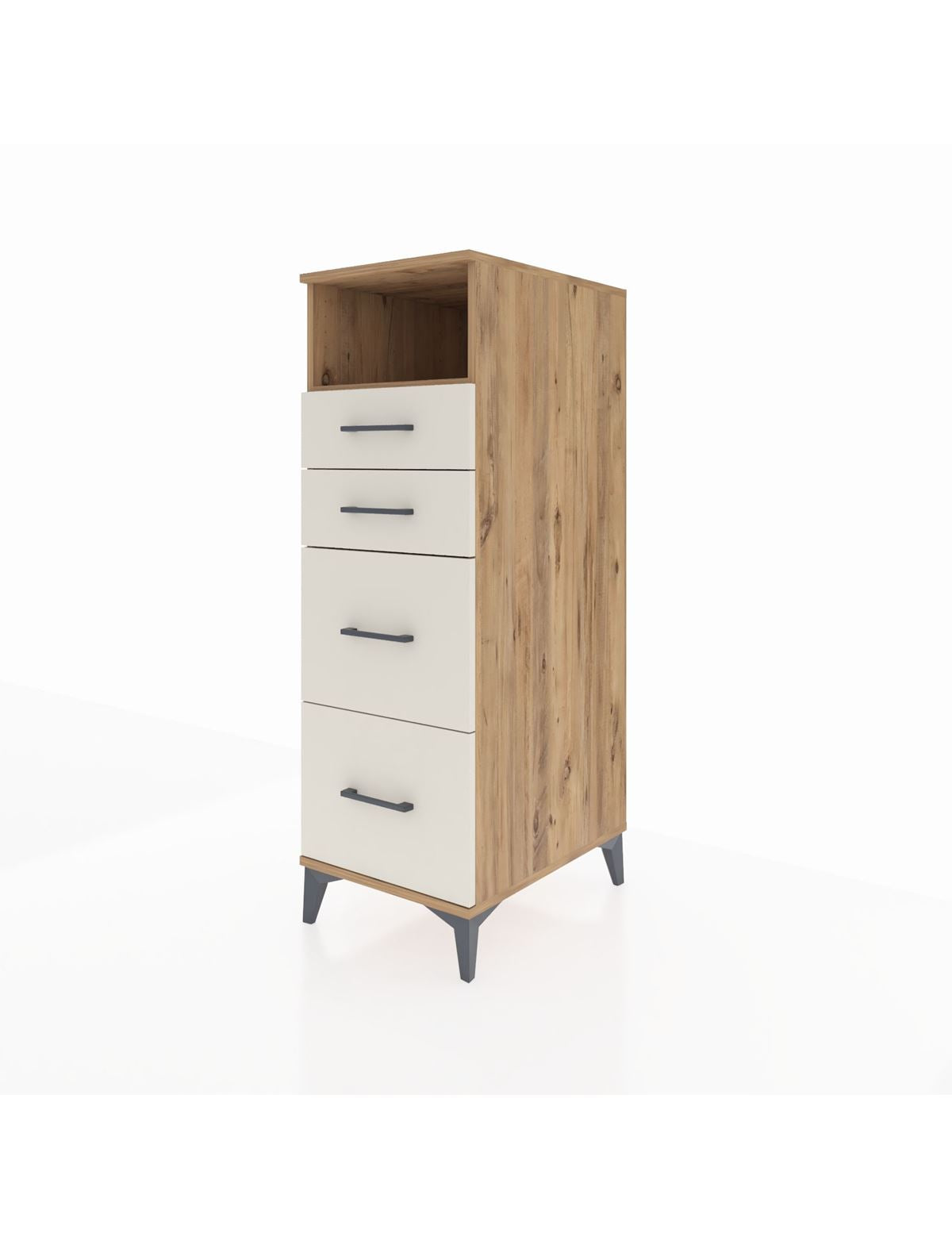 Kronos Dolap Tek Raflı 4 Çekmeceli 44x59x134 - S82M101V7C