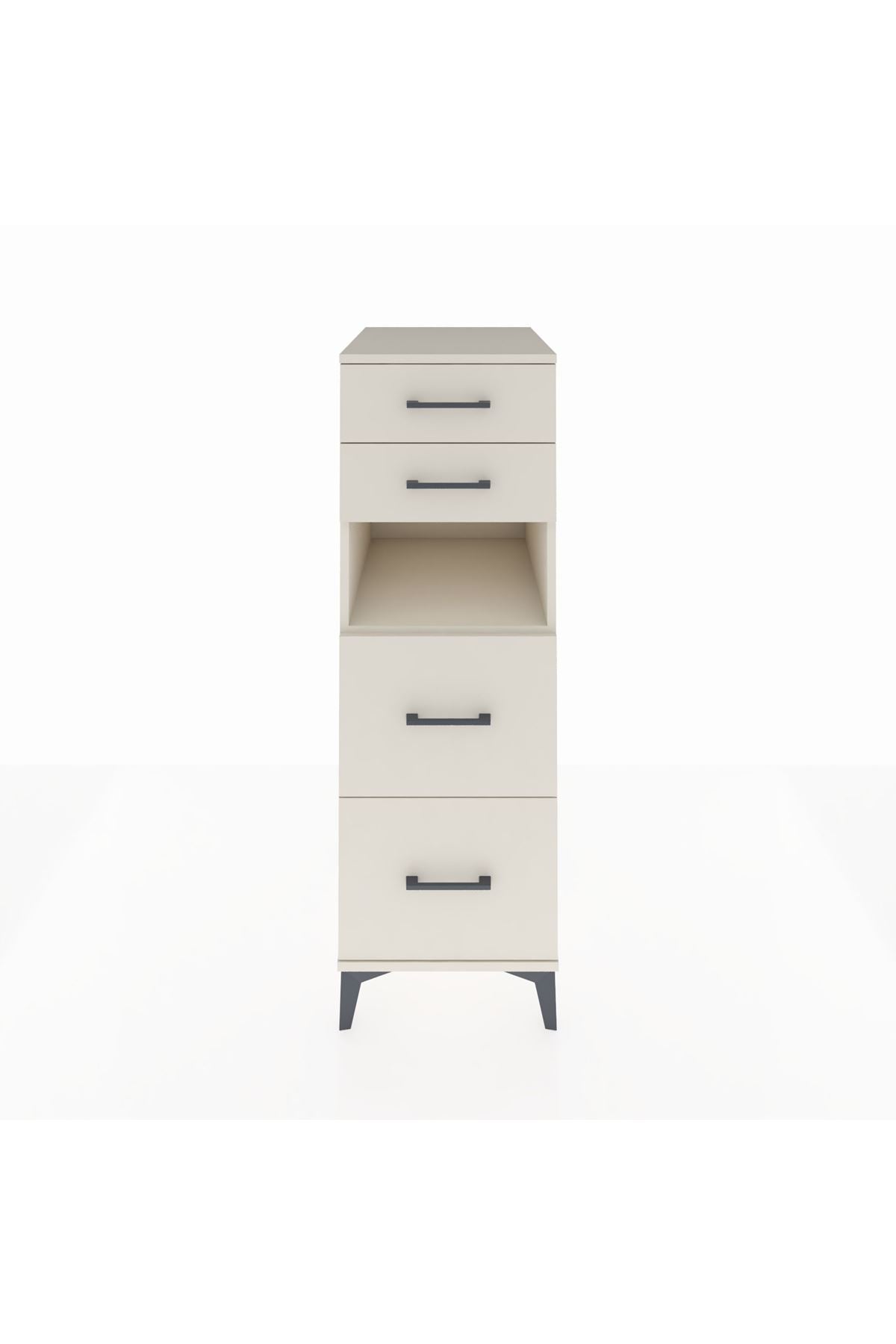 Kronos Dolap Tek Raflı 4 Çekmeceli 44x59x134 Aytaşı-Aytaşı