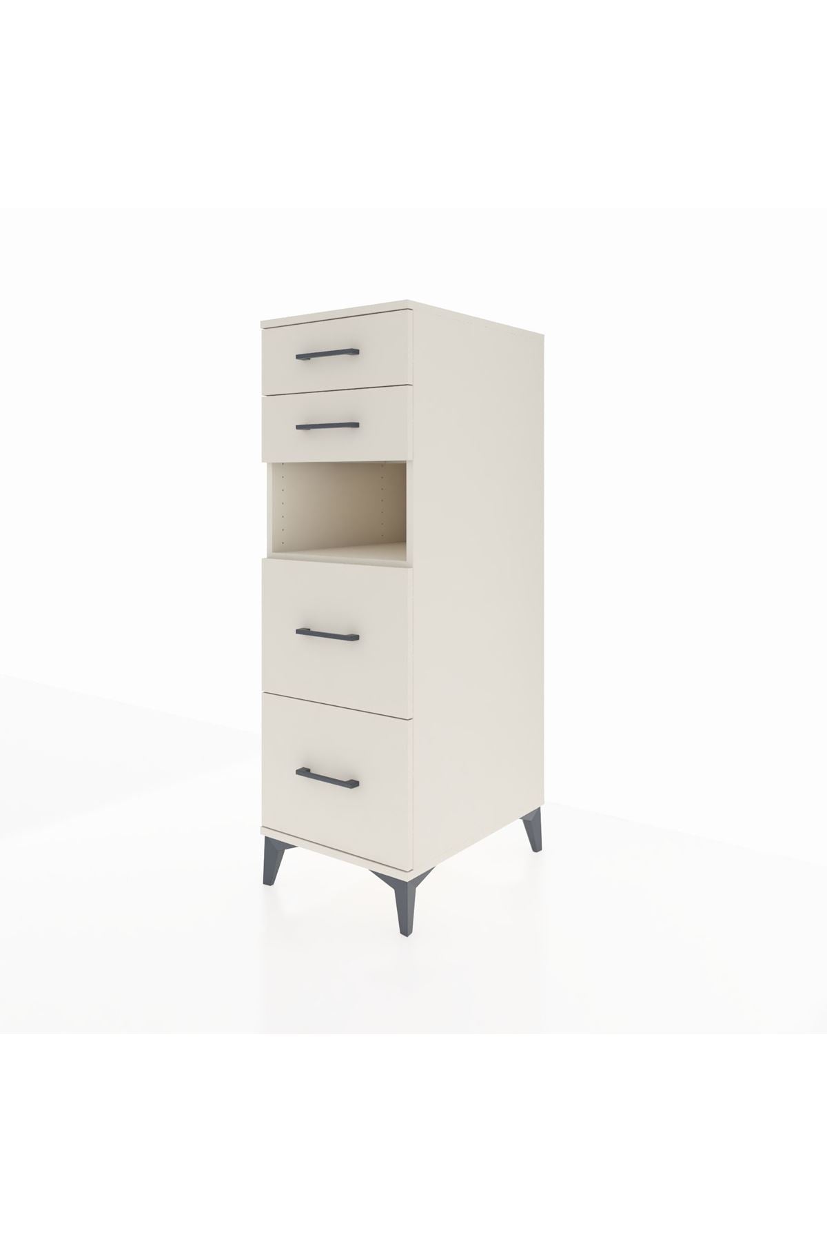 Kronos Dolap Tek Raflı 4 Çekmeceli 44x59x134 - S82M102V1C