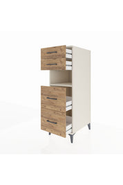 Kronos Dolap Tek Raflı 4 Çekmeceli 44x59x134 - S82M102V3C