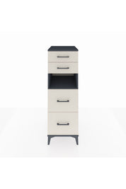 Kronos Dolap Tek Raflı 4 Çekmeceli 44x59x134 Antrasit-Aytaşı