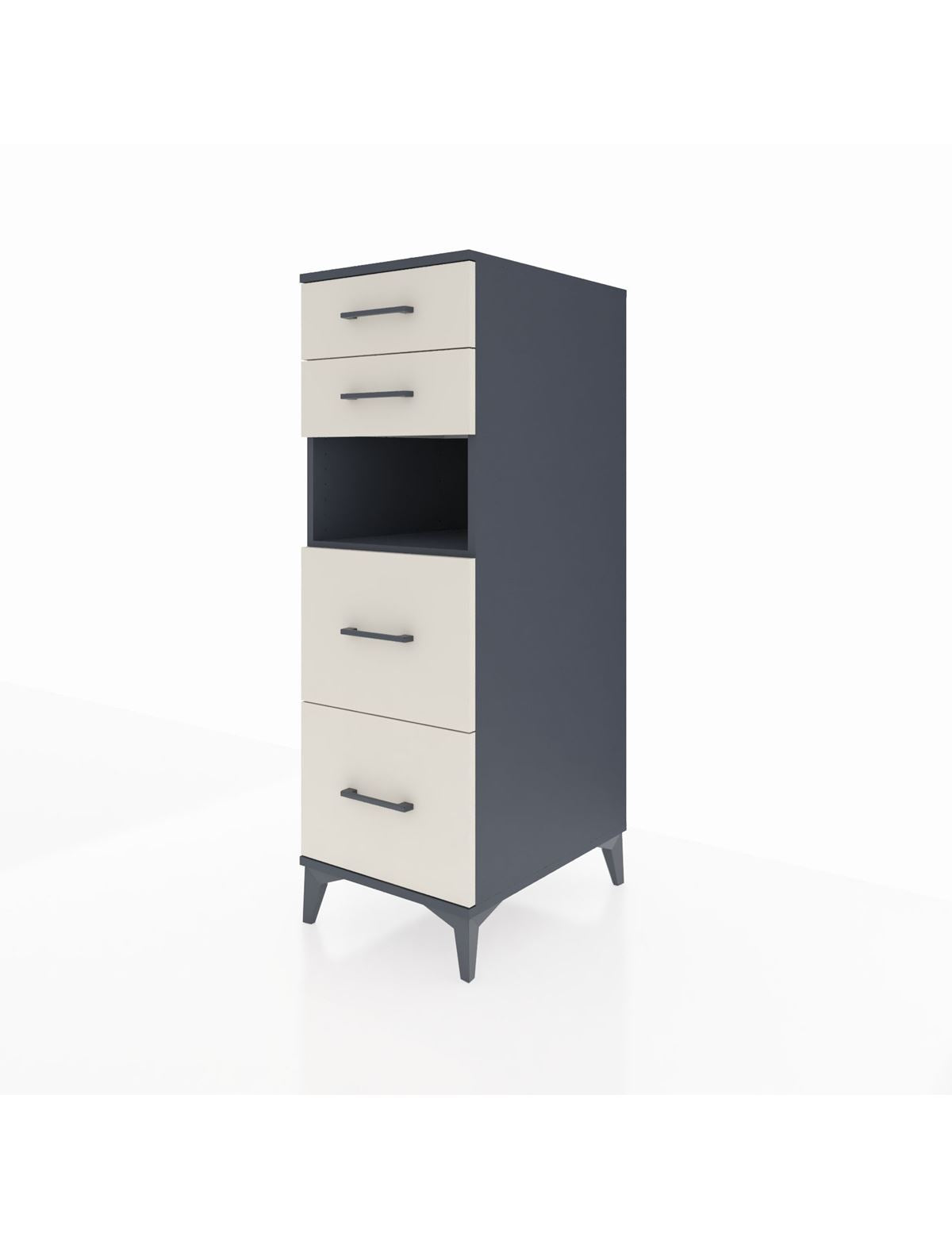 Kronos Dolap Tek Raflı 4 Çekmeceli 44x59x134 - S82M102V4C