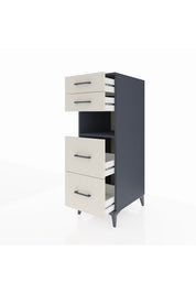 Kronos Dolap Tek Raflı 4 Çekmeceli 44x59x134 Antrasit-Aytaşı