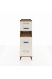 Kronos Dolap Tek Raflı 4 Çekmeceli 44x59x134 Çam-Aytaşı