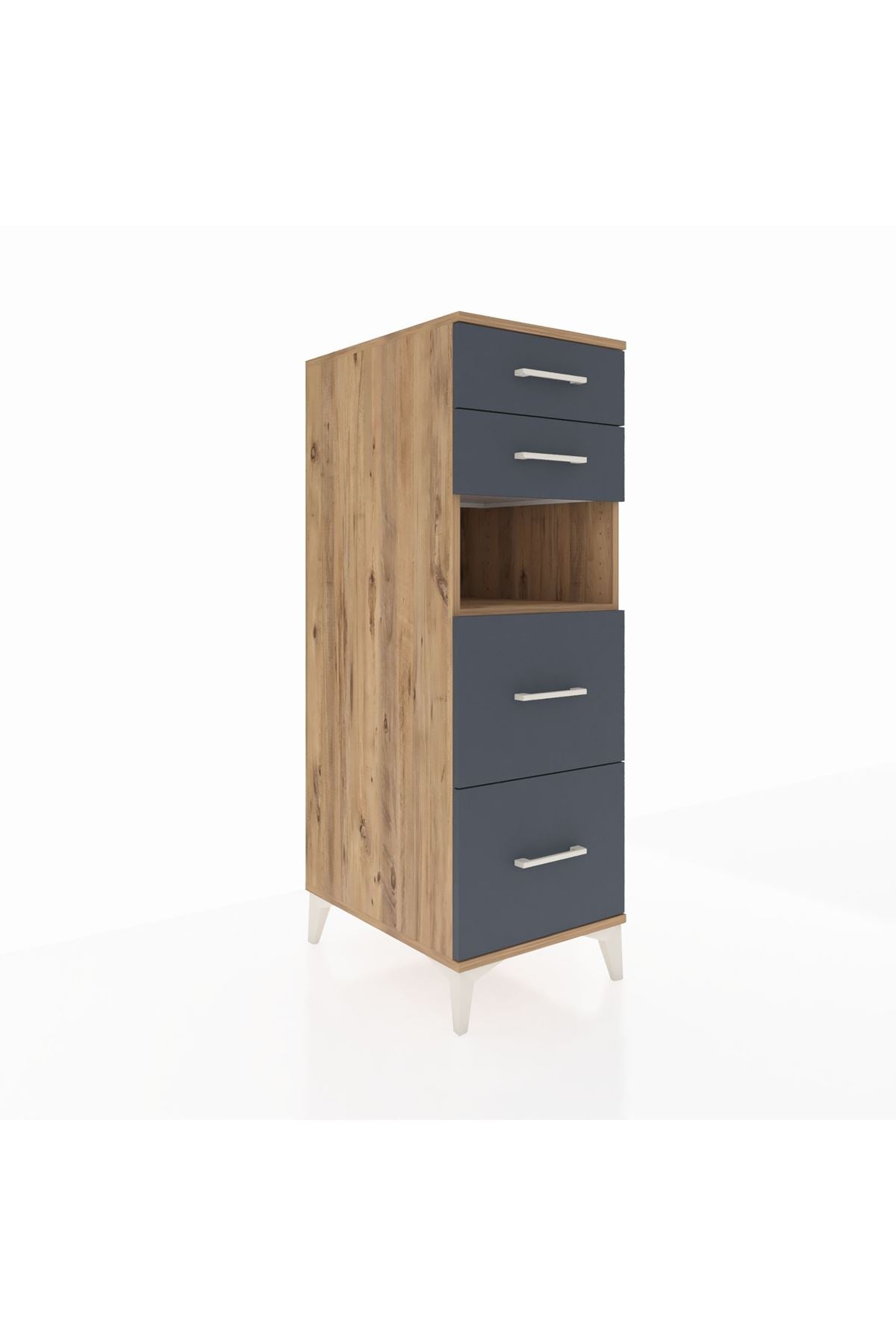 Kronos Dolap Tek Raflı 4 Çekmeceli 44x59x134 - S82M102V8C