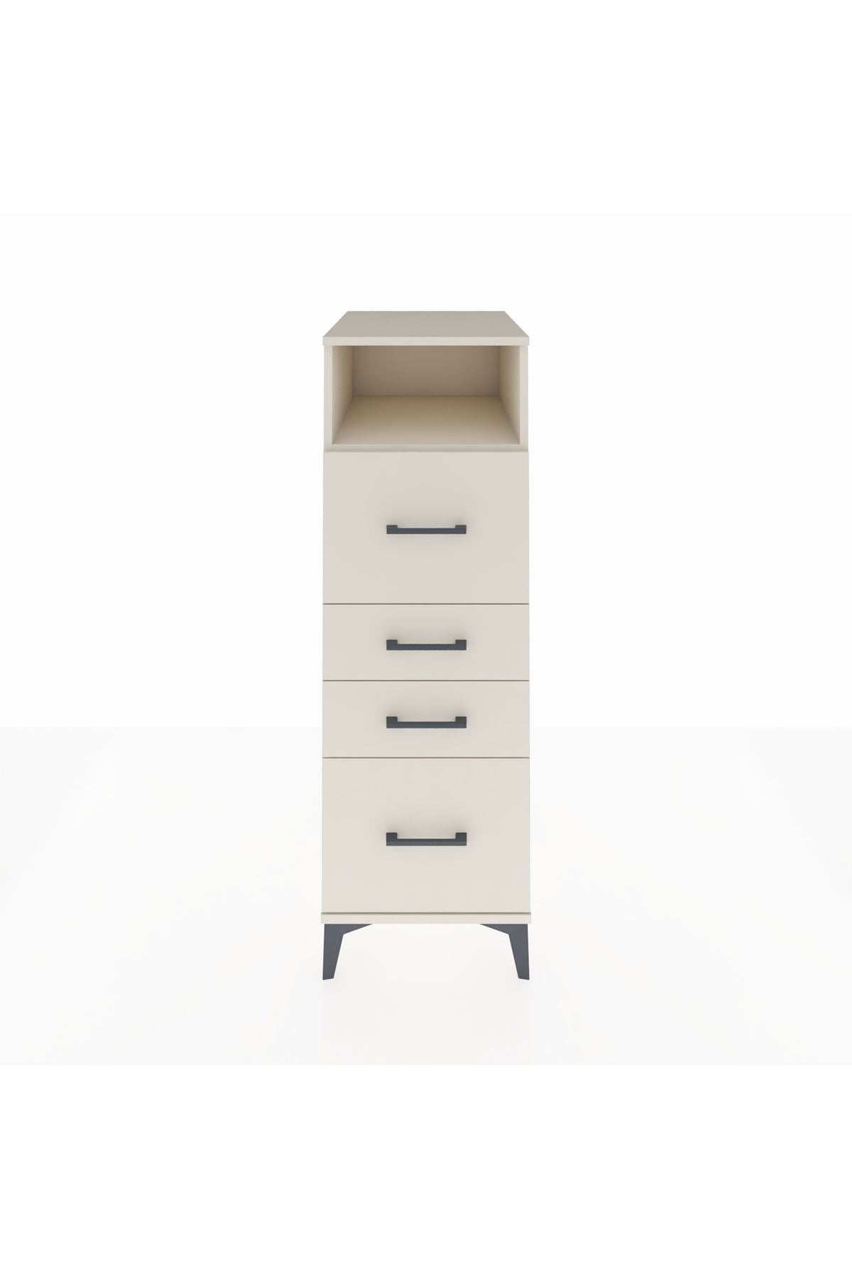 Kronos Dolap Tek Raflı 4 Çekmeceli 44x59x134 Aytaşı-Aytaşı