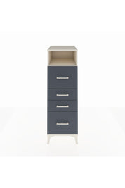 Kronos Dolap Tek Raflı 4 Çekmeceli 44x59x134 Aytaşı-Antrasit