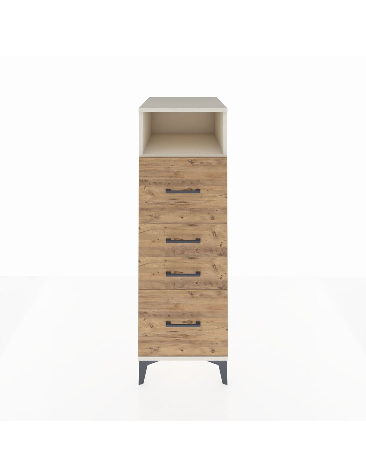 Kronos Dolap Tek Raflı 4 Çekmeceli 44x59x134 Aytaşı-Çam