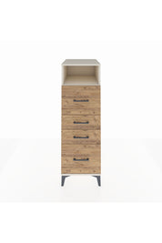 Kronos Dolap Tek Raflı 4 Çekmeceli 44x59x134 Aytaşı-Çam