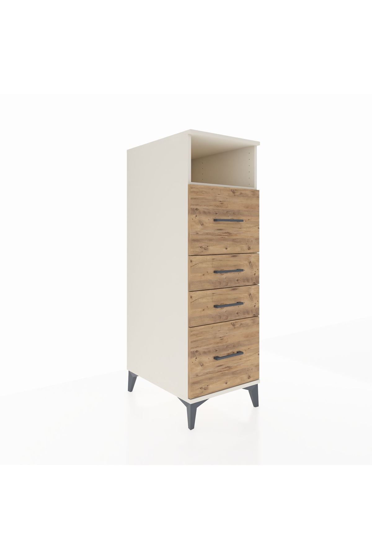 Kronos Dolap Tek Raflı 4 Çekmeceli 44x59x134 Aytaşı-Çam