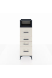 Kronos Dolap Tek Raflı 4 Çekmeceli 44x59x134 Antrasit-Aytaşı