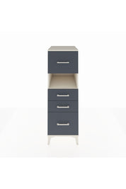 Kronos Dolap Tek Raflı 4 Çekmeceli 44x59x134 Aytaşı-Antrasit