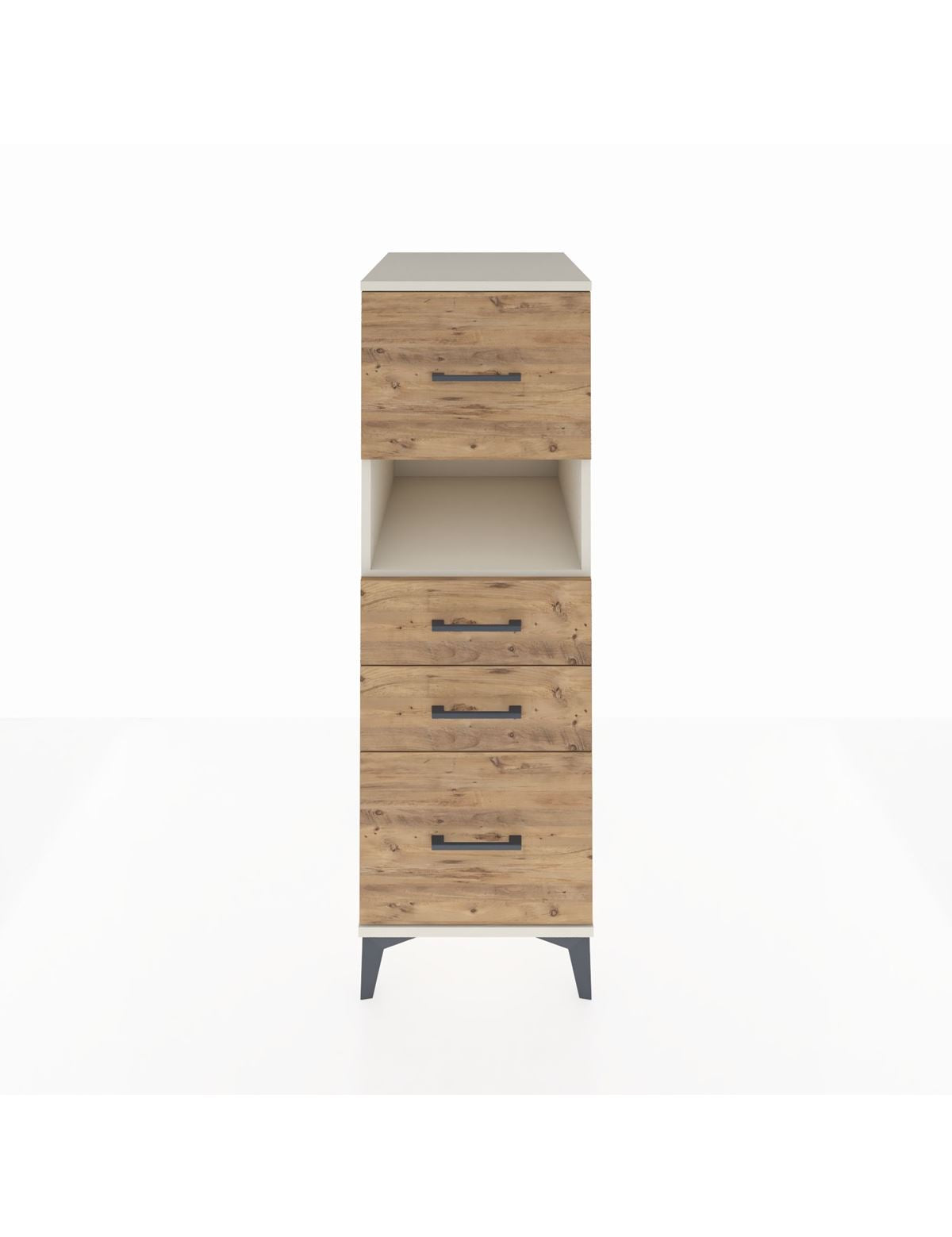 Kronos Dolap Tek Raflı 4 Çekmeceli 44x59x134 Aytaşı-Çam