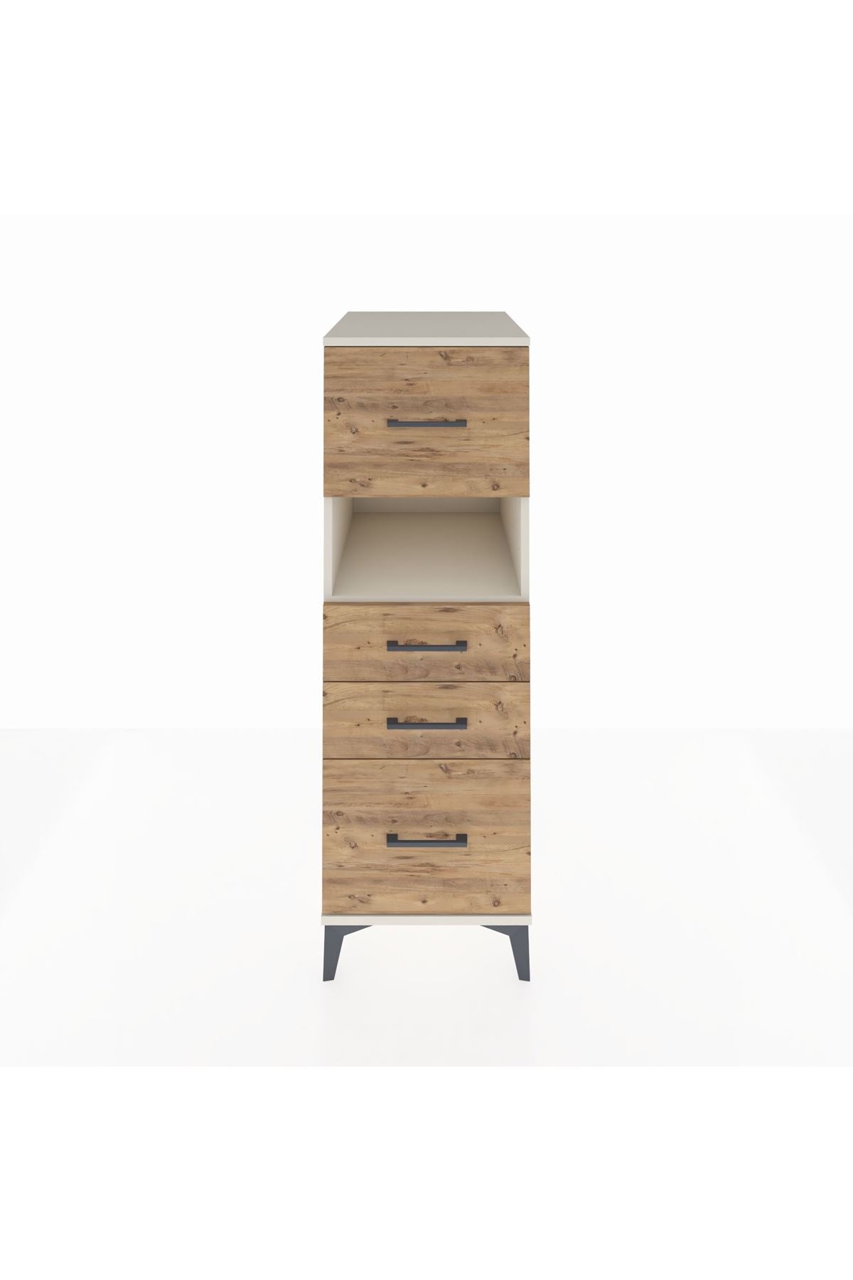 Kronos Dolap Tek Raflı 4 Çekmeceli 44x59x134 Aytaşı-Çam