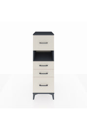 Kronos Dolap Tek Raflı 4 Çekmeceli 44x59x134 Antrasit-Aytaşı