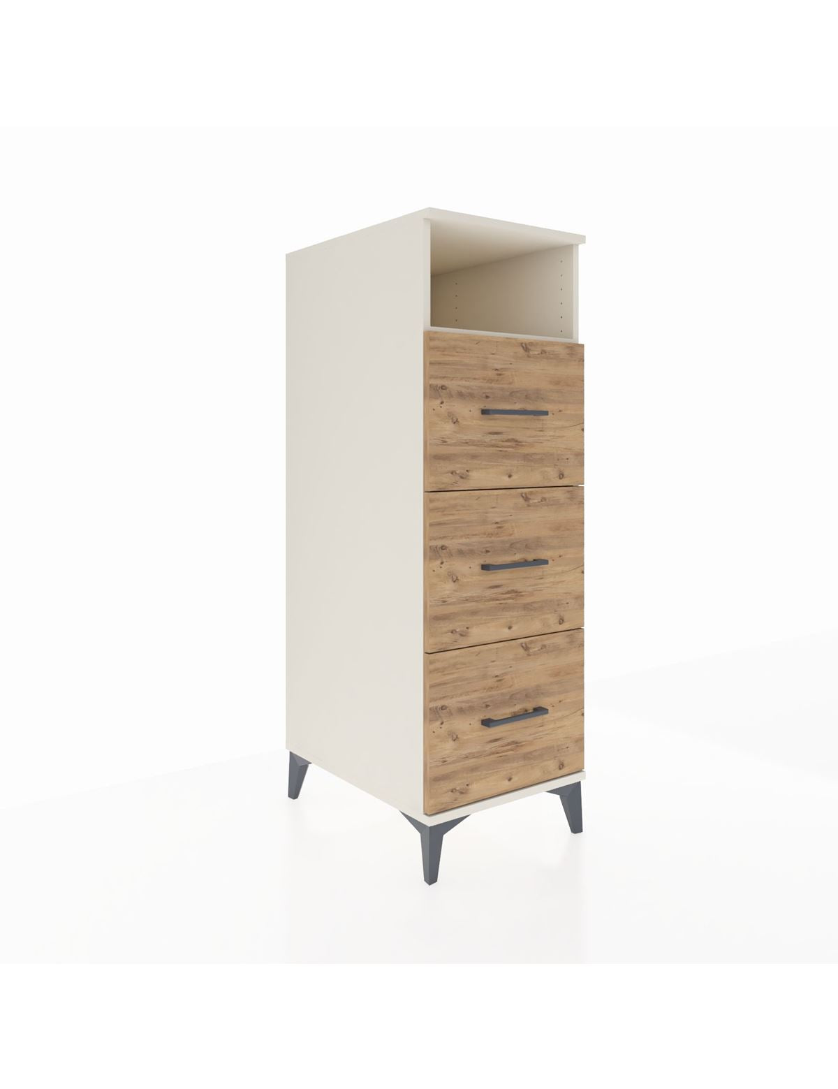 Kronos Dolap Tek Raflı 3 Çekmeceli 44x59x134 Aytaşı-Çam