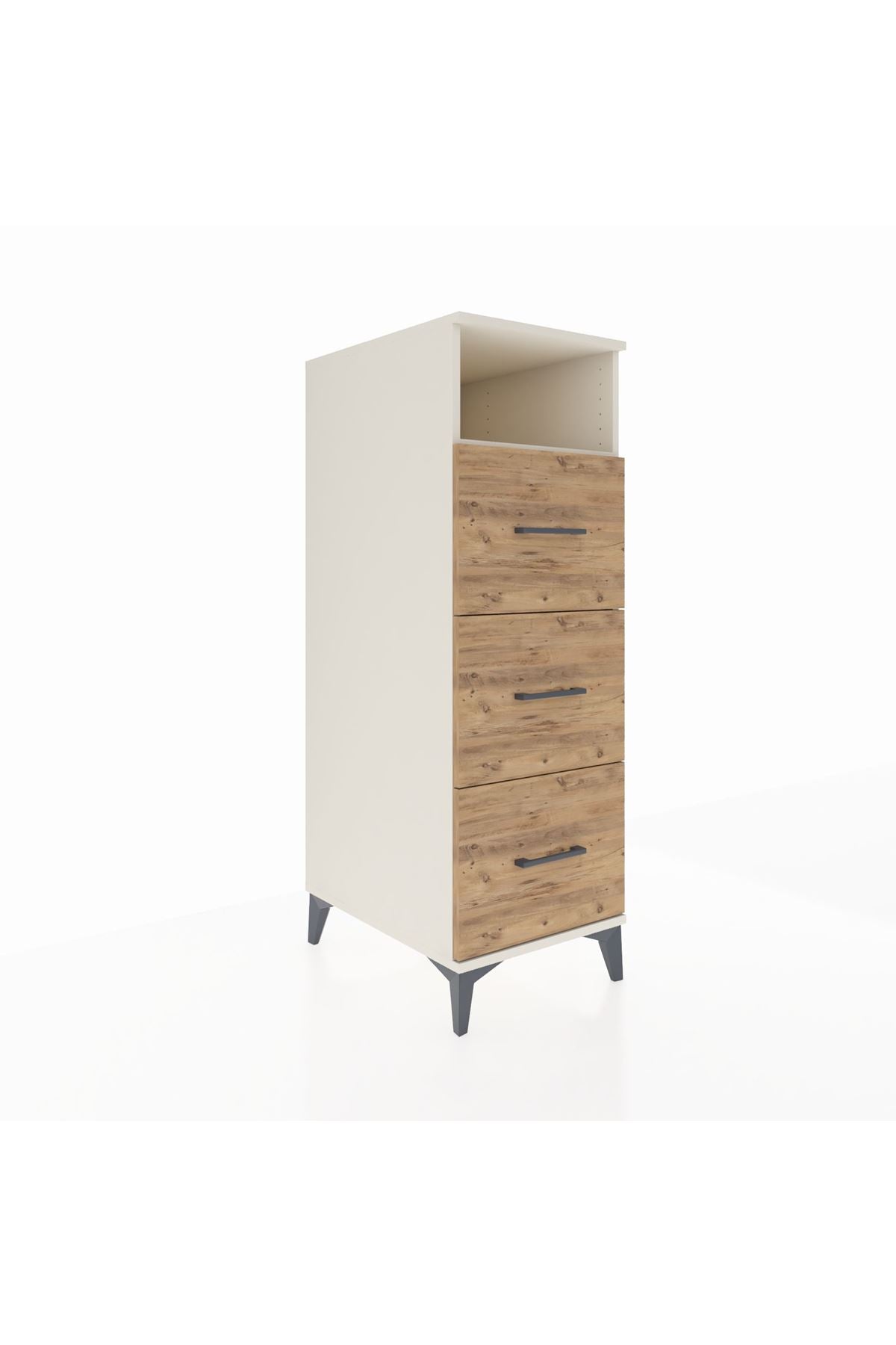 Kronos Dolap Tek Raflı 3 Çekmeceli 44x59x134 Aytaşı-Çam