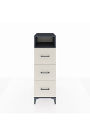 Kronos Dolap Tek Raflı 3 Çekmeceli 44x59x134 Antrasit-Aytaşı