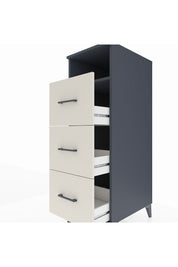 Kronos Dolap Tek Raflı 3 Çekmeceli 44x59x134 Antrasit-Aytaşı