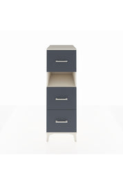 Kronos Dolap Tek Raflı 3 Çekmeceli 44x59x134 Aytaşı-Antrasit