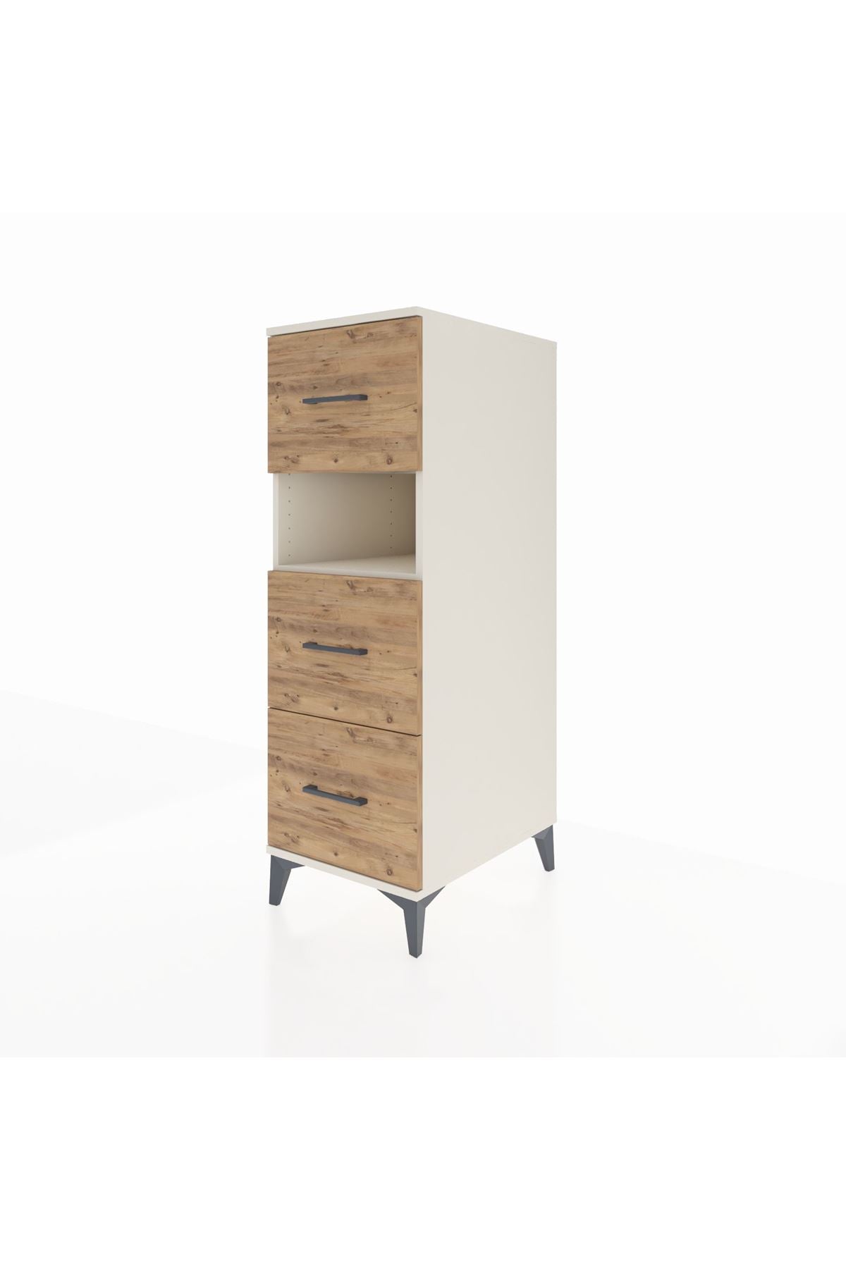 Kronos Dolap Tek Raflı 3 Çekmeceli 44x59x134 Aytaşı-Çam