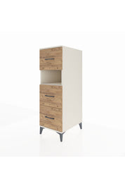 Kronos Dolap Tek Raflı 3 Çekmeceli 44x59x134 Aytaşı-Çam