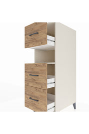 Kronos Dolap Tek Raflı 3 Çekmeceli 44x59x134 Aytaşı-Çam