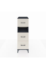 Kronos Dolap Tek Raflı 3 Çekmeceli 44x59x134 Antrasit-Aytaşı