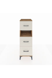 Kronos Dolap Tek Raflı 3 Çekmeceli 44x59x134 Çam-Aytaşı