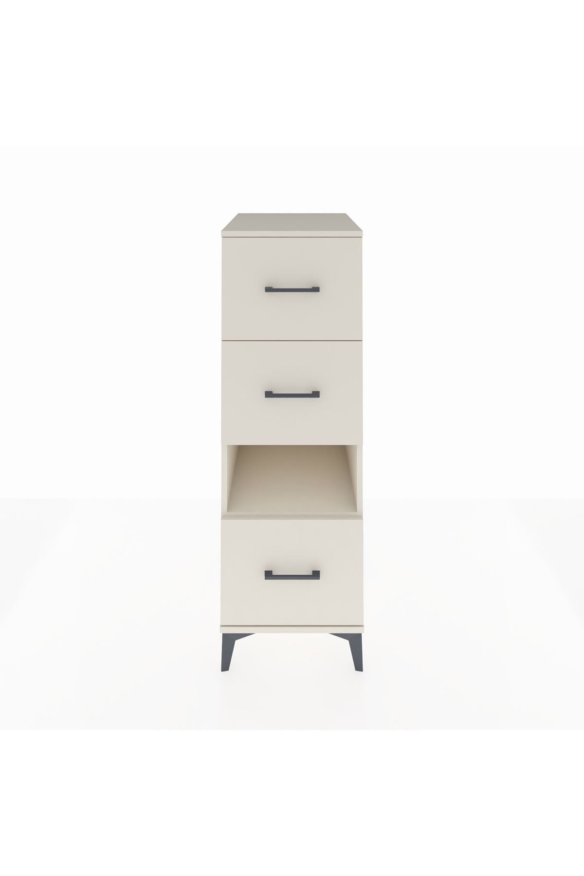 Kronos Dolap Tek Raflı 3 Çekmeceli 44x59x134 Aytaşı-Aytaşı