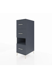 Kronos Dolap Tek Raflı 3 Çekmeceli 44x59x134 Antrasit-Antrasit