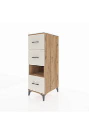 Kronos Dolap Tek Raflı 3 Çekmeceli 44x59x134 Çam-Aytaşı