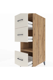 Kronos Dolap Tek Raflı 3 Çekmeceli 44x59x134 Çam-Aytaşı