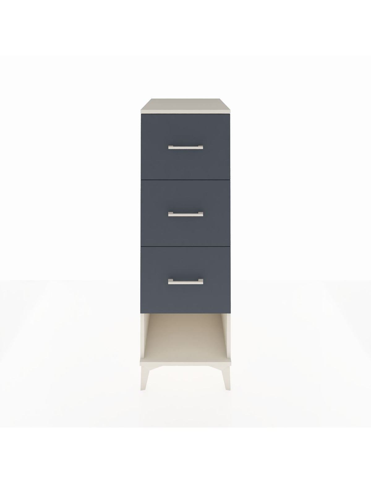 Kronos Dolap 3 Çekmeceli 44x59x134 Aytaşı-Antrasit