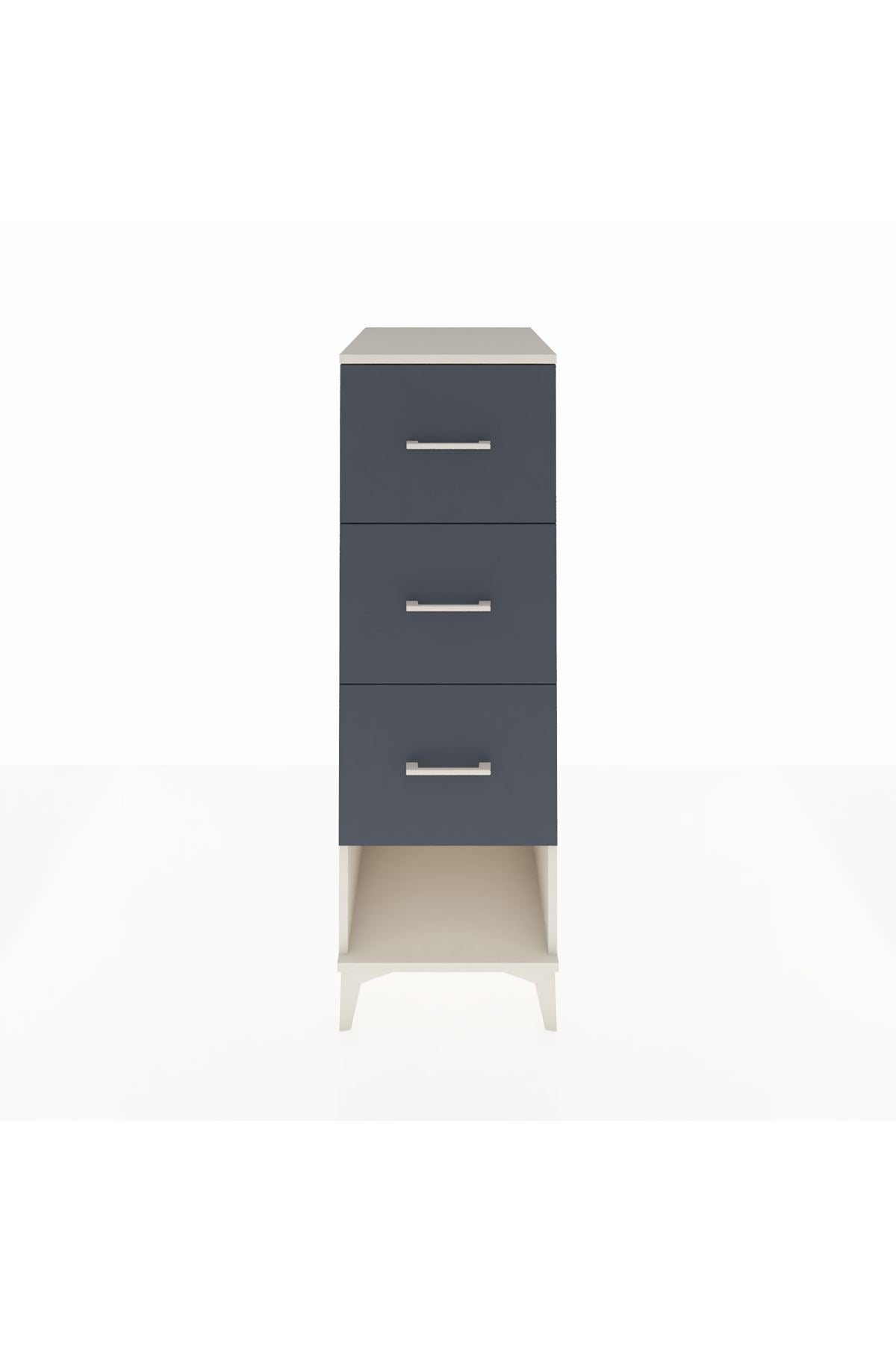 Kronos Dolap 3 Çekmeceli 44x59x134 Aytaşı-Antrasit
