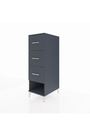 Kronos Dolap 3 Çekmeceli 44x59x134 Antrasit-Antrasit