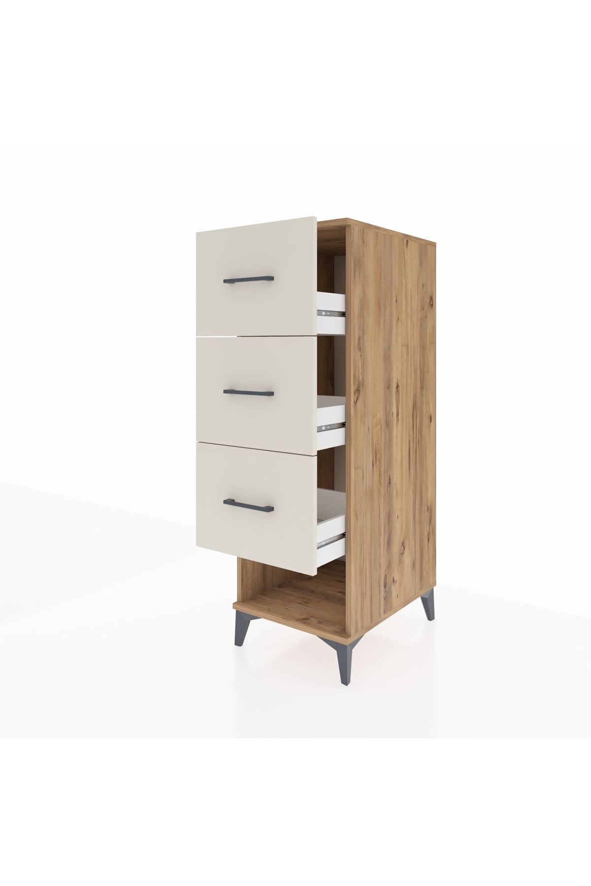 Kronos Dolap 3 Çekmeceli 44x59x134 Çam-Aytaşı