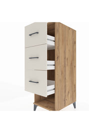 Kronos Dolap 3 Çekmeceli 44x59x134 Çam-Aytaşı