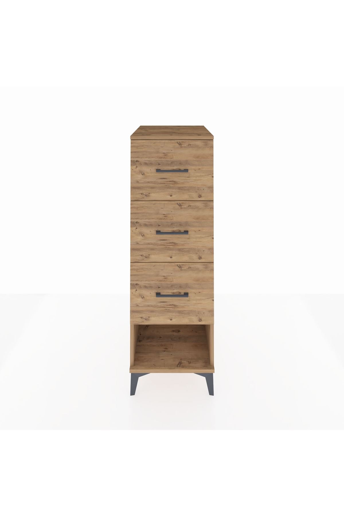 Kronos Dolap 3 Çekmeceli 44x59x134 Çam-Çam