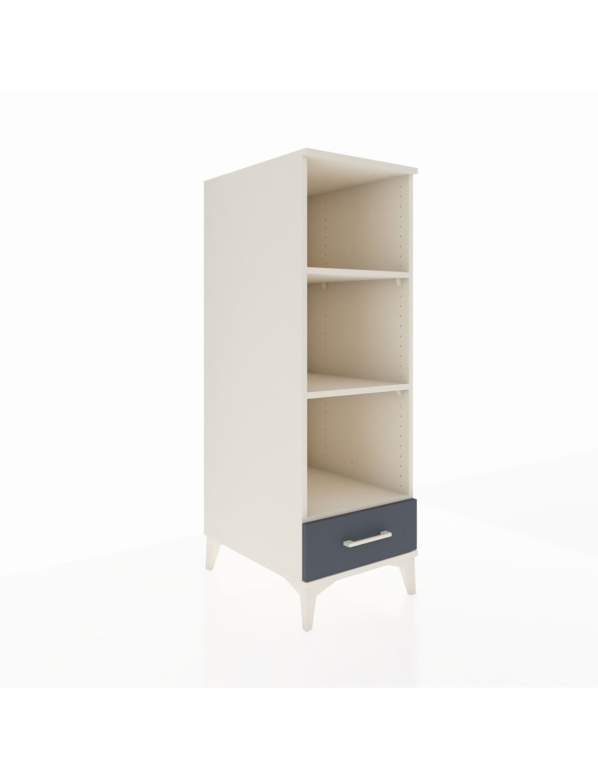 Kronos Dolap 3 Raflı Tek Çekmeceli 44x59x134 Aytaşı-Antrasit