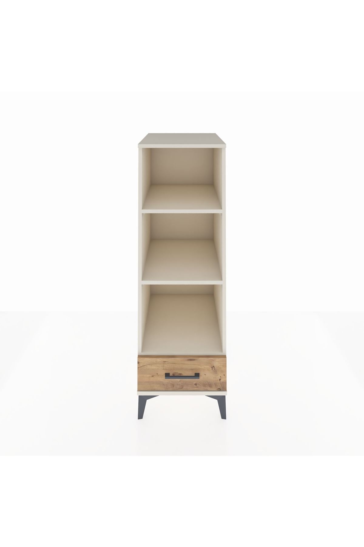 Kronos Dolap 3 Raflı Tek Çekmeceli 44x59x134 Aytaşı-Çam