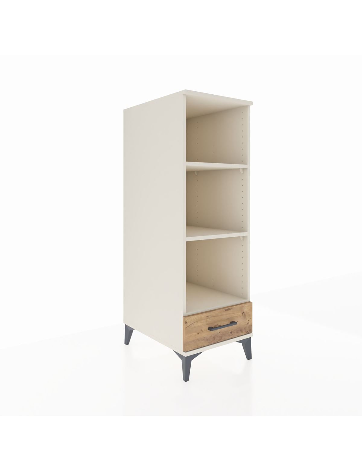 Kronos Dolap 3 Raflı Tek Çekmeceli 44x59x134 Aytaşı-Çam