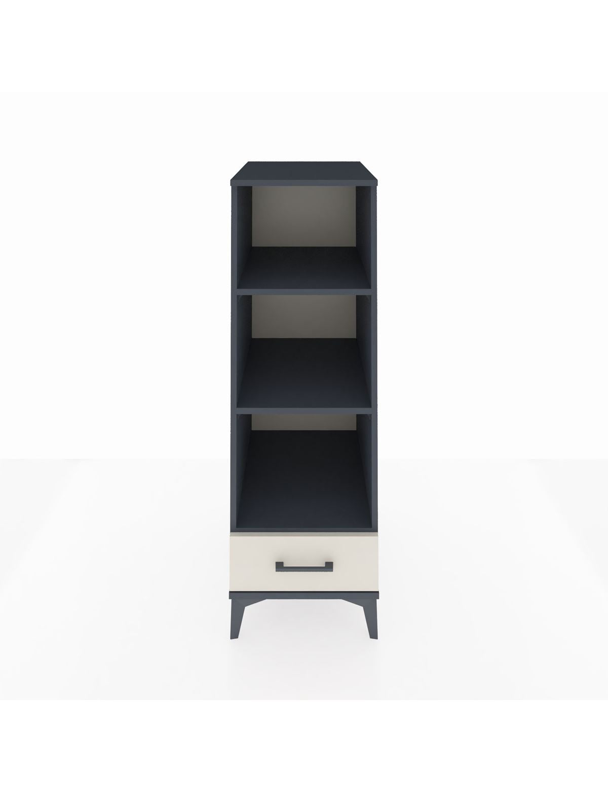 Kronos Dolap 3 Raflı Tek Çekmeceli 44x59x134 Antrasit-Aytaşı