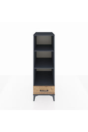 Kronos Dolap 3 Raflı Tek Çekmeceli 44x59x134 Antrasit-Çam