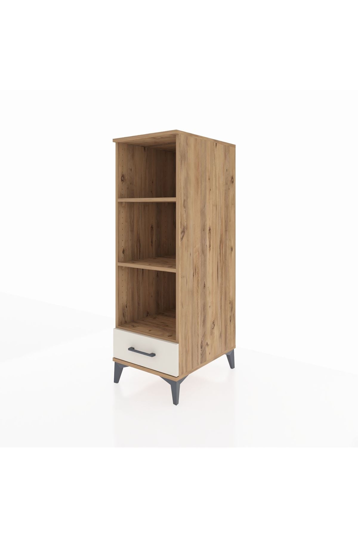 Kronos Dolap 3 Raflı Tek Çekmeceli 44x59x134 Çam-Aytaşı
