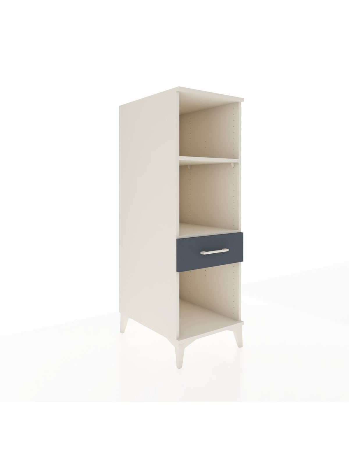 Kronos Dolap 2 Raflı Tek Çekmeceli 44x59x134 Aytaşı-Antrasit