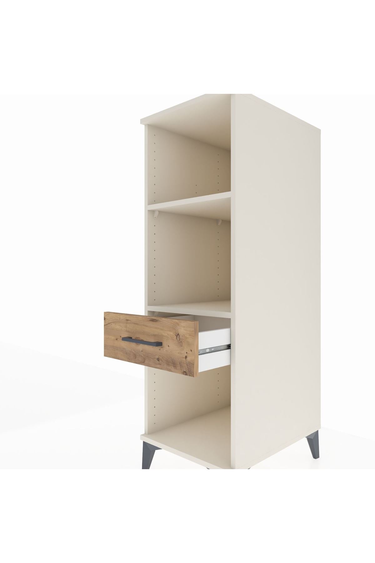 Kronos Dolap 2 Raflı Tek Çekmeceli 44x59x134 Aytaşı-Çam