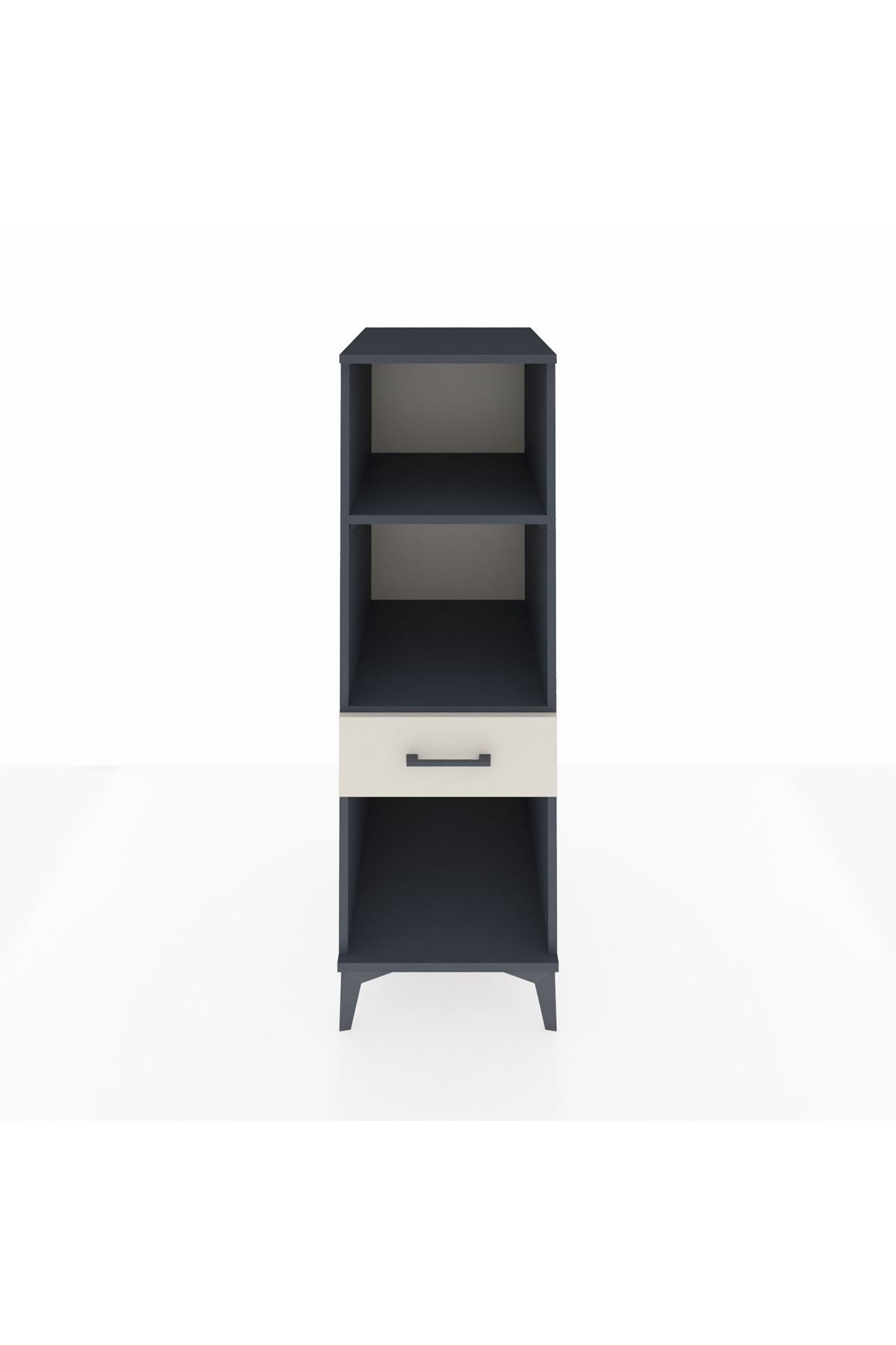 Kronos Dolap 2 Raflı Tek Çekmeceli 44x59x134 Antrasit-Aytaşı