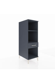 Kronos Dolap 2 Raflı Tek Çekmeceli 44x59x134 Antrasit-Antrasit