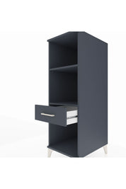 Kronos Dolap 2 Raflı Tek Çekmeceli 44x59x134 Antrasit-Antrasit